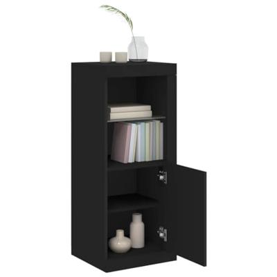 Dressoir met LED-verlichting 41x37x100 cm zwart