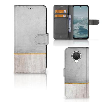 Nokia G10 | G20 | Book Style Case | Wood Concrete Nokia G10 | G20 | Book Style Case | Wood Concrete
