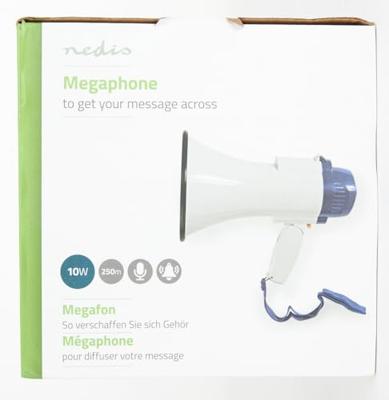 Nedis MEPH150WT megafoon 10W met opname & sirene