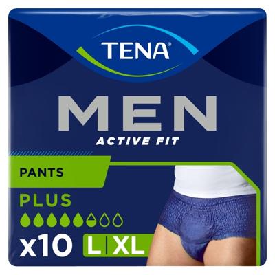 Men active fit pants plus L/XL 10 Stuks
