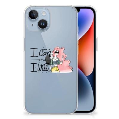 Apple iPhone 14 Telefoonhoesje met Naam i Can Apple iPhone 14 Telefoonhoesje met Naam i Can