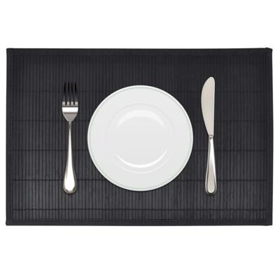 VidaXL 6 placemats bamboe 30 x 45 cm zwart
