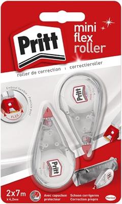 Pritt mini correctieroller, blister met 2 stuks waarvan 2de aan halve prijs Pritt mini correctieroller, blister met 2 stuks waarvan 2de aan halve prijs