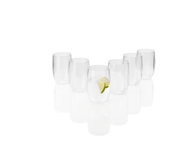 ERNESTO 6 kunststof glazen (Waterglazen, Transparant)