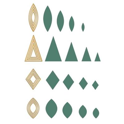 Vaessen Creative • mini snijmallen basisvormen 1 16st.