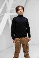 Vingino Knit Turtleneck Sweater Kids Zwart - Maat 140 - Kleur: Zwart | Soccerfanshop - thumbnail