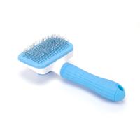 Nobleza Slickerborstel voor hond en kat - Zelfreinigend - Rechthoek - thumbnail