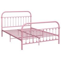 Bedframe metaal roze 120x200 cm - thumbnail