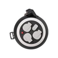 Brennenstuhl Comfort Line kabelkast driemaal met USB / mini kabelhaspel (indoor kabelhaspel voor thuis met USB-oplaadfunctie, 3m kabel) - 1109220600 - thumbnail
