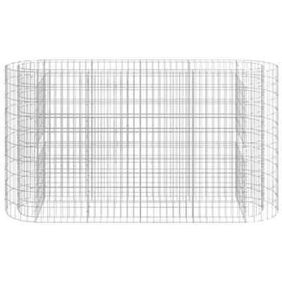 VidaXL Gabion plantenbak verhoogd 190x50x100 cm gegalvaniseerd ijzer VidaXL Gabion plantenbak verhoogd 190x50x100 cm gegalvaniseerd ijzer