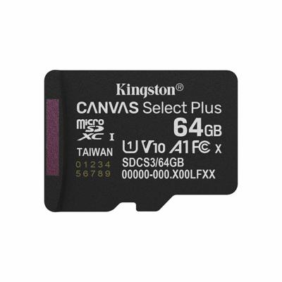 Micro SD geheugenkaart met adapter Kingston SDCS3/64GBSP 64 GB Micro SD geheugenkaart met adapter Kingston SDCS3/64GBSP 64 GB