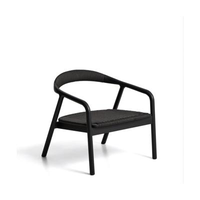 Kave Home Derile fauteuil eiken Zwart