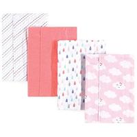 Luvable Friends Gelaagde flanellen burp-doek, 4 stuks - thumbnail