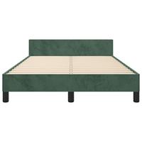 Bedframe zonder matras 120x200 cm fluweel donkergroen - thumbnail