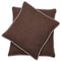 David Fussenegger David Fussenegger SYLT Kussensloop Uni mocca 50x50 cm - thumbnail
