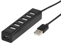 Vivanco 36661 interface hub USB 2.0 480 Mbit/s Zwart - thumbnail