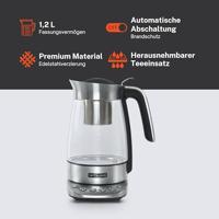 Muse MS-320T - elektrische waterkoker met temperatuurregeling, 1,2 liter - thumbnail