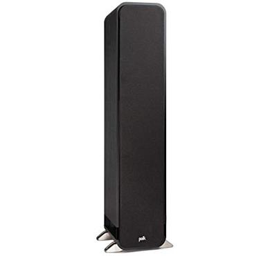 Polk Signature S50e Luidspreker, Zuilluidspreker voor HiFi Home Cinema, Speaker met 150 Watt, Universele Poolklemmen, Diepe Bas, Akoestische Klankkast, Hoge resolutie, 40 kHz, Walnootafwerking - Zwart