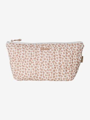 Toilettas voor kind in katoengaas roze, bedrukt