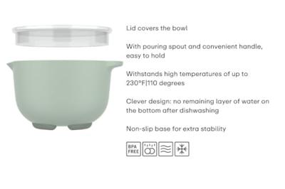 Mepal Beslagkom met deksel - chef it - chalk - 1500ml - thumbnail