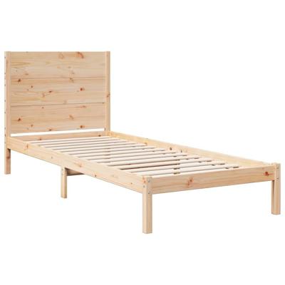Bedframe extra lang zonder matras massief hout 100x210 cm