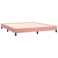 Bedframe fluweel roze 160x200 cm - thumbnail