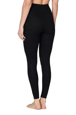Thermobroek dames - Legging pants - Warme winter thermolegging - Zwart - Wit