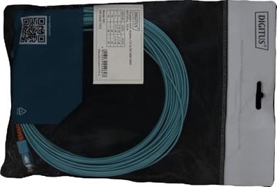 Digitus DK-2532-10/3 Glasvezel Optische vezel Aansluitkabel 10.00 m Turquoise [1x LC-stekker - 1x SC-stekker] 50/125 µ Multimode OM3