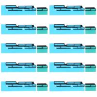 10 Sets Mainboard FPC Connector Sponge Foam Pads voor iPhone XS - thumbnail