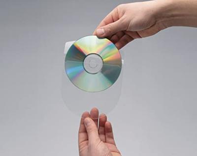 Q-CONNECT CD hoes zelfklevend met tab PP 10 stuks