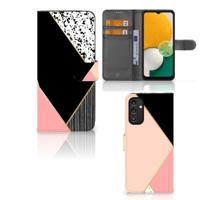 Samsung Galaxy A14 5G | Book Case | Zwart Roze Vormen - thumbnail