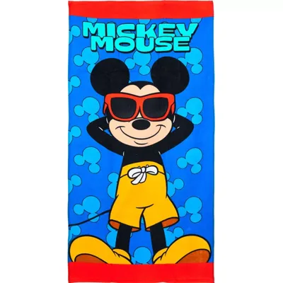 Mickey Mouse strandlaken Oranje 70 x 140 cm - polyester