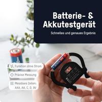 ANSMANN Premium accubox voor 4 Mignon AA of Micro AAA batterijen en batterijen – bewaardoos ter bescherming en transport 48 accubox + tester. 1 Stuk zwart - thumbnail
