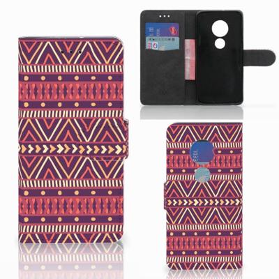 Motorola Moto G7 Play | Telefoon Hoesje | Aztec Paars Motorola Moto G7 Play | Telefoon Hoesje | Aztec Paars