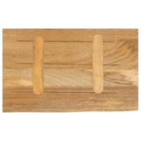 Tafelblad met natuurlijke rand 40x20x3,8 cm massief mangohout - thumbnail