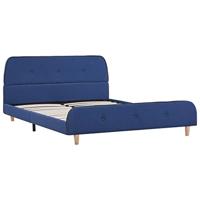 Bedframe stof blauw 140x200 cm - thumbnail