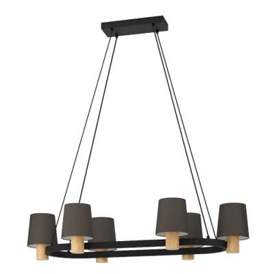 Eglo HanglampEdale 108x51 cm - met bruine kapjes - 43782