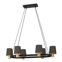 Eglo HanglampEdale 108x51 cm - met bruine kapjes - 43782 - thumbnail
