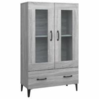 Hoge kast 70x31x115 cm bewerkt hout grijs sonoma eikenkleurig - thumbnail
