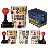 Game Over Joystick Pixel - Gevormd Handvat Keramiek Mok - thumbnail
