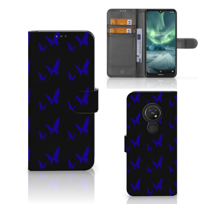 Nokia 7.2 | Nokia 6.2 Telefoon Hoesje Vlinder Patroon Nokia 7.2 | Nokia 6.2 Telefoon Hoesje Vlinder Patroon