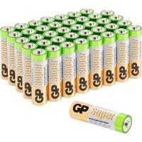 GP GP15A-40 Super G-Tech 1.5V AA Alkaline batterijen (40 stuks) - thumbnail