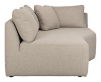 Zuiver Bank 'Prosper' Chaise Longue Element Links, kleur Cappuccino - thumbnail