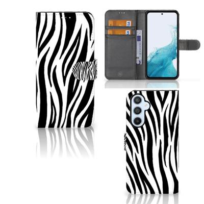 Samsung Galaxy A54 5G | Telefoonhoesje | Met pasjeshouder | Zebra Samsung Galaxy A54 5G | Telefoonhoesje | Met pasjeshouder | Zebra