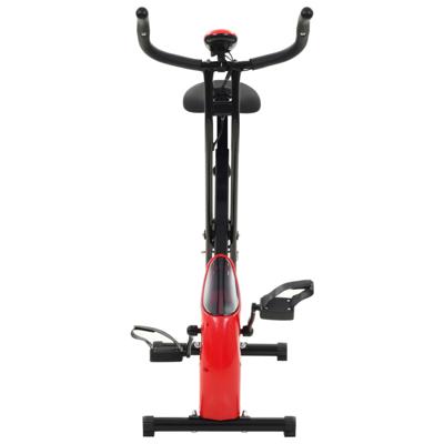 vidaXL Hometrainer X-bike magnetisch met hartslagmeter zwart en rood vidaXL Hometrainer X-bike magnetisch met hartslagmeter zwart en rood