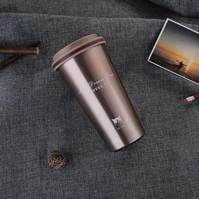 500ML draagbare RVS creatieve gift koffie kopje Office vacuüm Thermos mok (koffie)