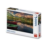 DinoToys Dino puzzel van de slowaakse pleso met bootjes - 1000 stukjes - thumbnail
