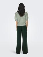 Only Onlrica Life 2/4 Pullover Ex Knt 15318551 Trui Korte Mouw Chinois Green W. Melange - thumbnail