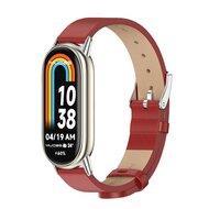 PU leren bandje - Rood - Xiaomi Smart Band 8 / 9 / 10 - thumbnail
