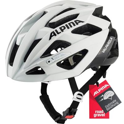 Olympic Sportswear Alpina sports tour helm valparola 51-56 wit/zwart - thumbnail